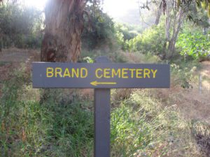 Brand Park Cemetery Sign