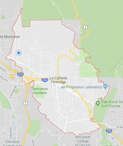 Map of La Cañada Flintridge