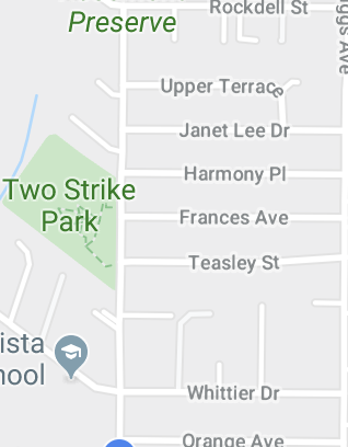 Map of Two Strike Park, La Crescenta